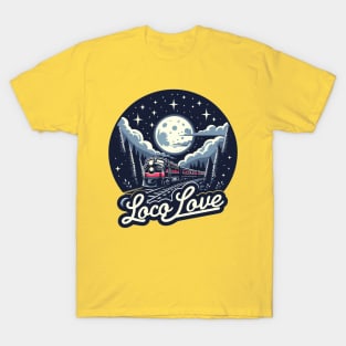 Train Vintage, Loco Love T-Shirt